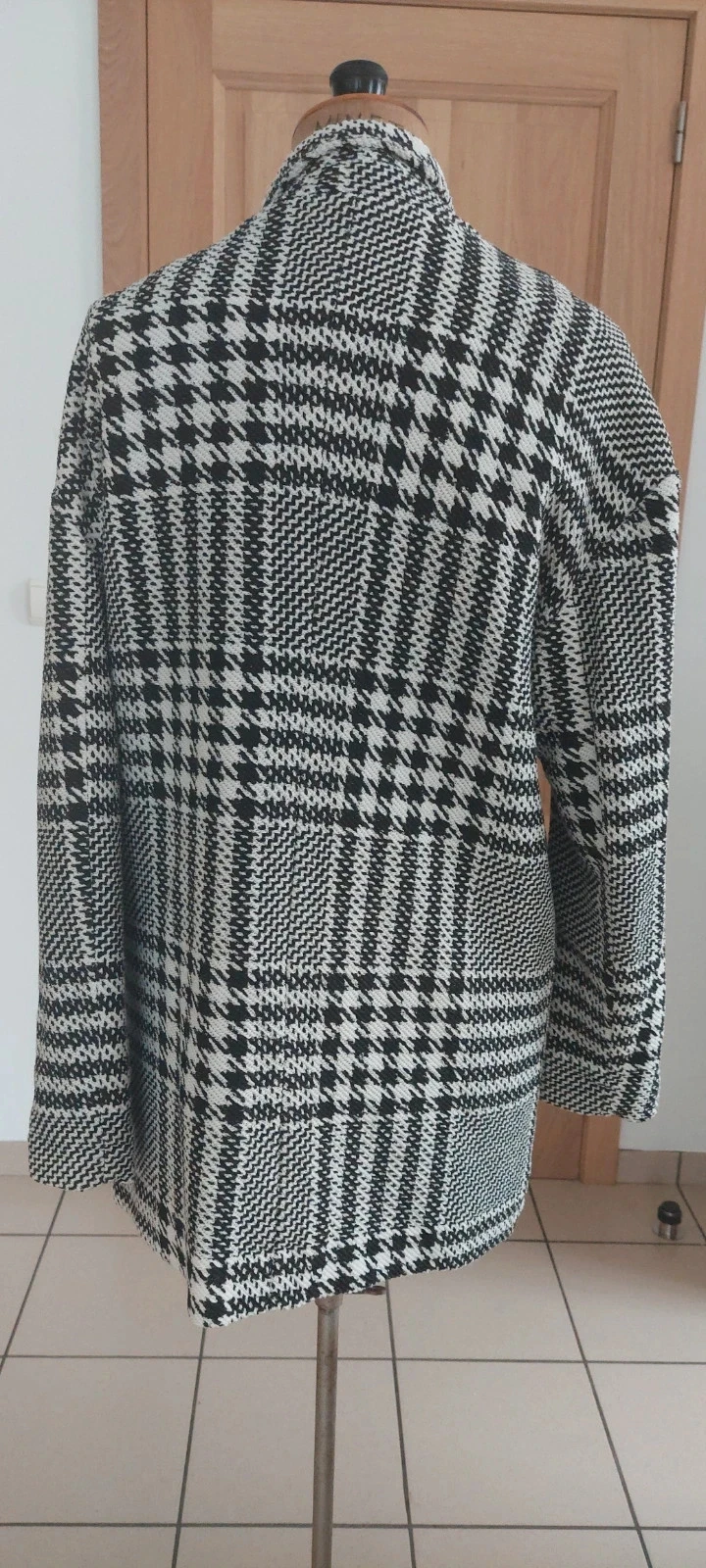 Manteau court à carreaux pied-de-poule - Jean Pascale - Taille M – photo 5